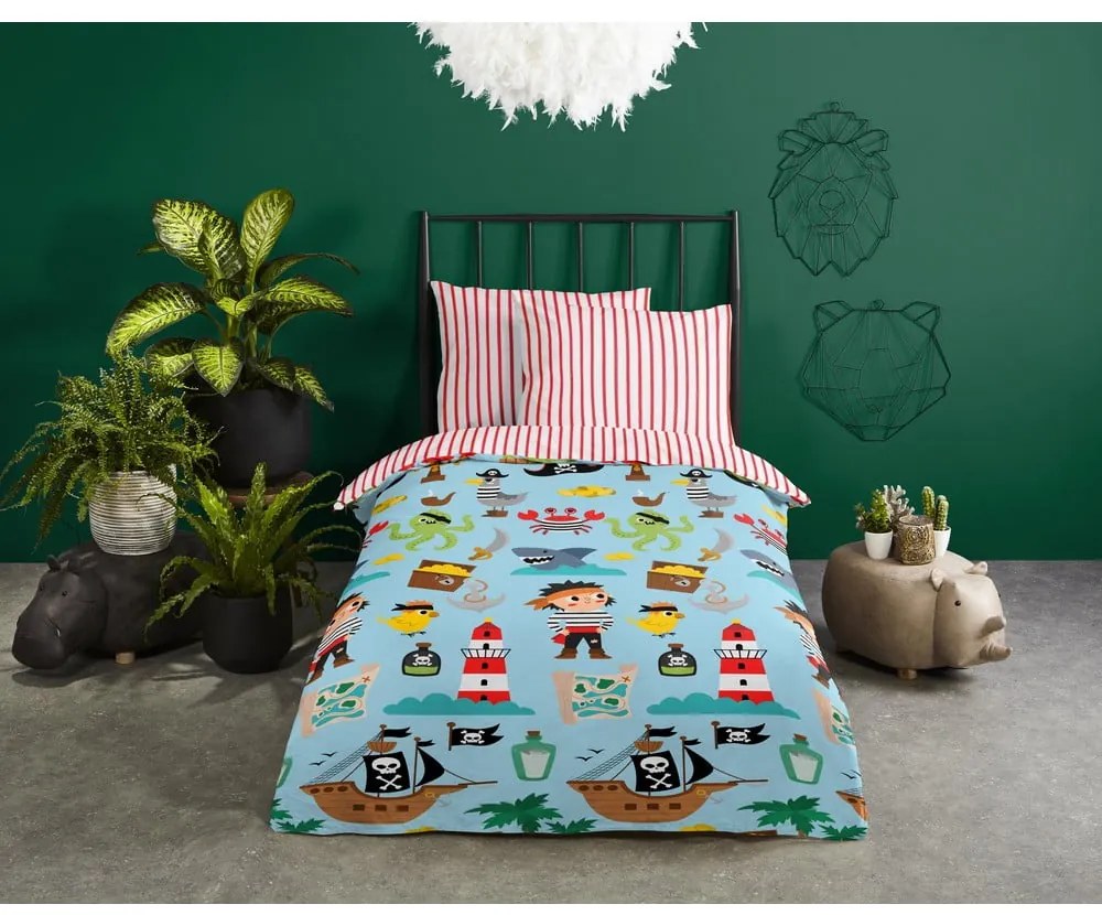 Egyszemélyes pamut gyerek ágyneműhuzat 140x200 cm Caribbean – Good Morning