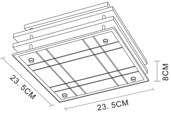 Globo 48089 - Mennyezeti lámpa 1xE27/60W