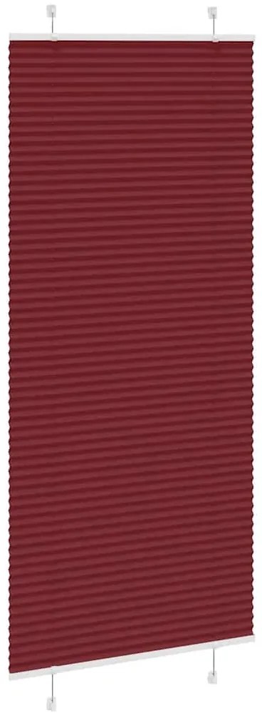 pliszírozott redőny Bordeaux piros 95x200 cm Szövetszélesség