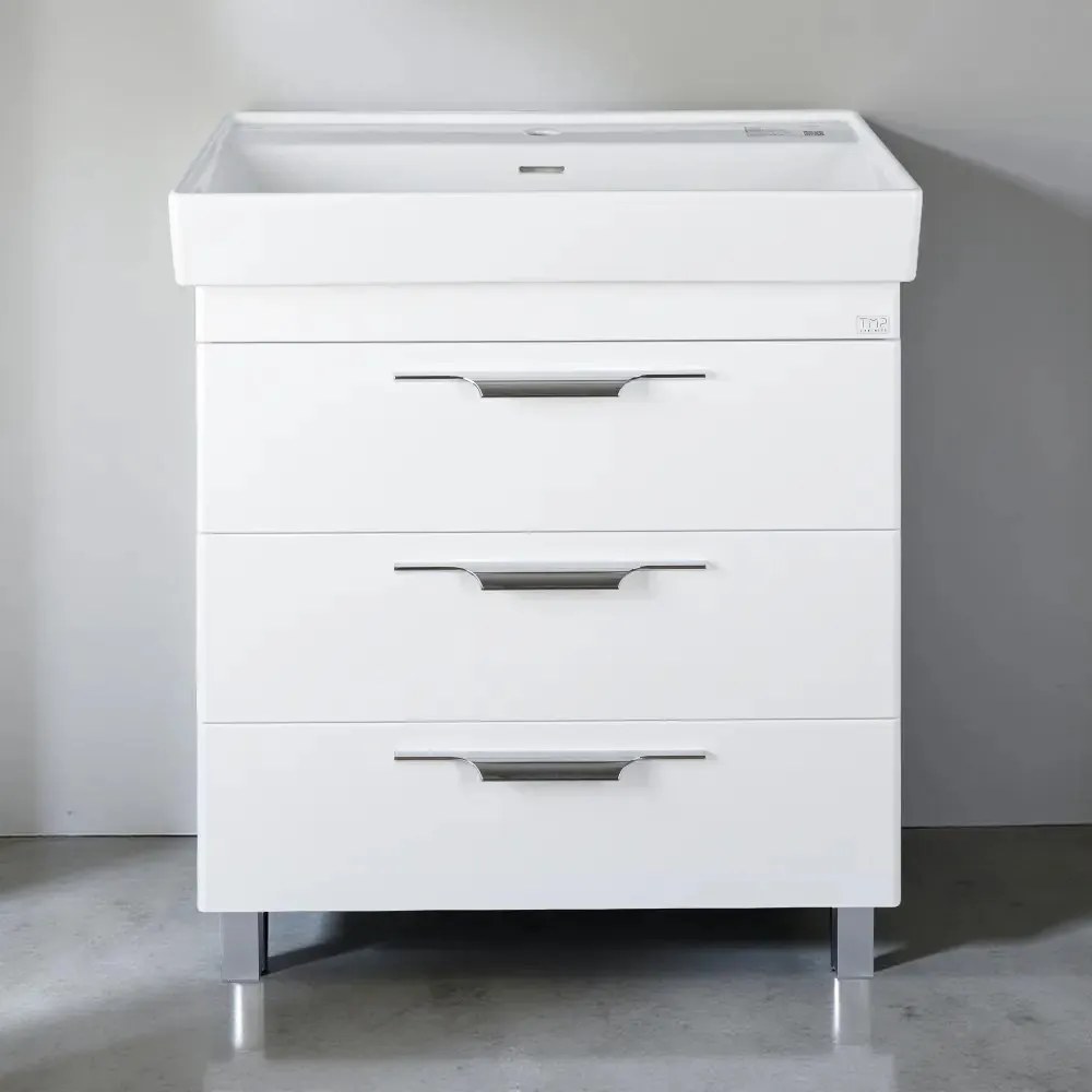 TMP TRIO 60 álló fürdőszobabútor - CeraStyle SHARP - 37100 mosdóval - 60 x 48 cm