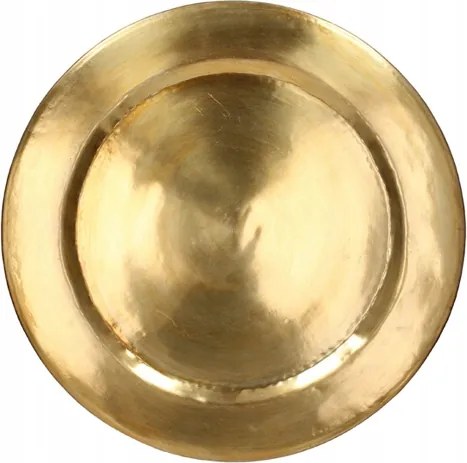 Paleo Dekorációs Tányér Nagy Arany Fém Ø 67cm Arany