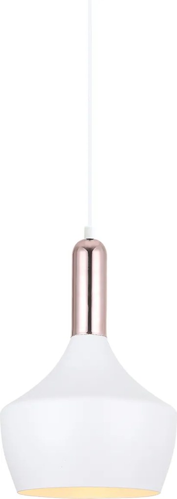 Italux modern skandináv függeszték ophelia fehér réz itxmdm-3028/1 w+cop