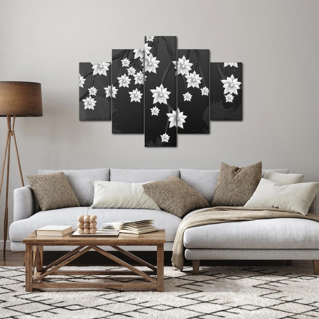 Kép - virágok az ágakon (150x105 cm)