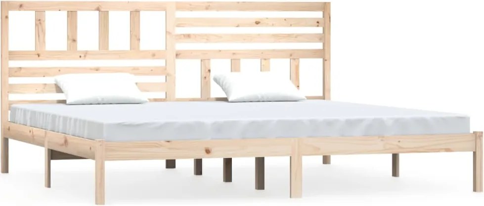 vidaXL tömör fenyőfa ágy matrac nélkül 180 x 200 cm