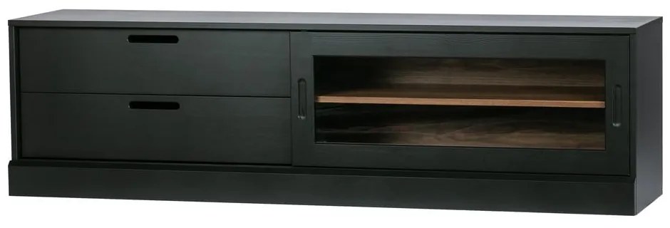 Fekete borovi fenyő TV-állvány 180x50 cm James – WOOOD