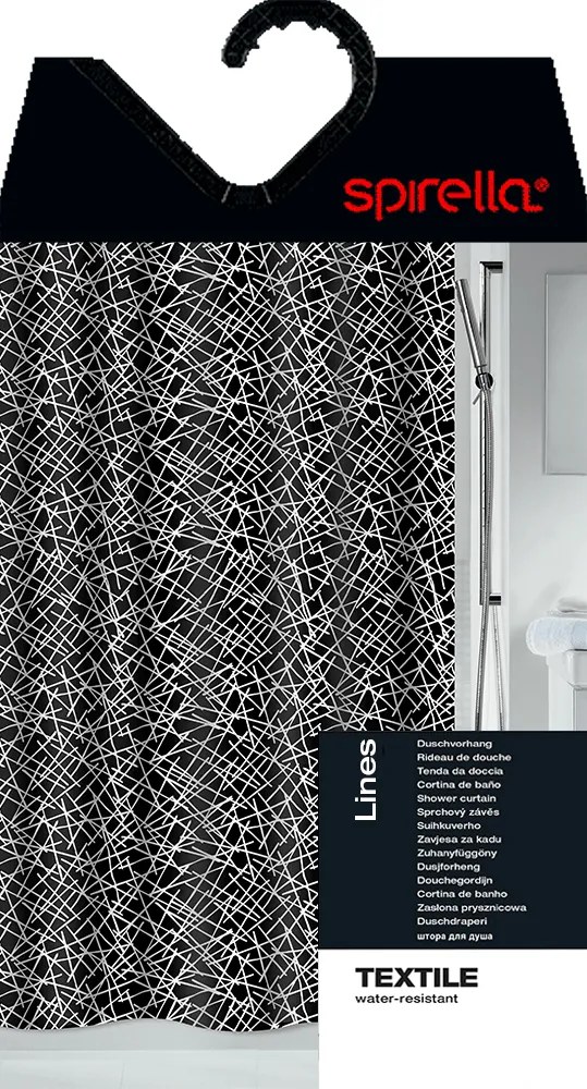 Zuhanyfüggöny 180x200 cm Lines – Spirella