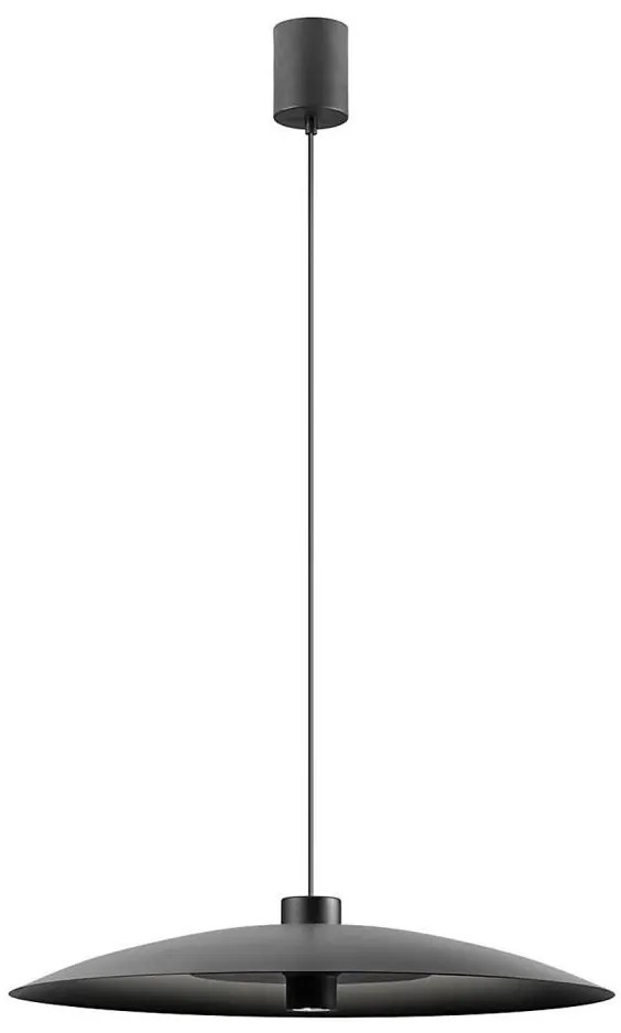 Redo 01-3021 - LARS LED csillár kábellel függeszthető LED/14W/230V+LED/10W átm. 60 cm CRI90 fekete