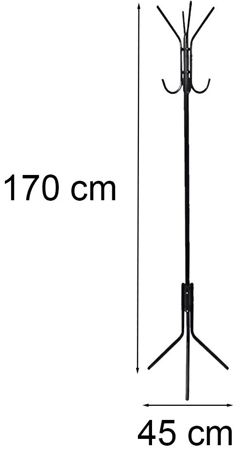Állófogas LRA-04 fekete