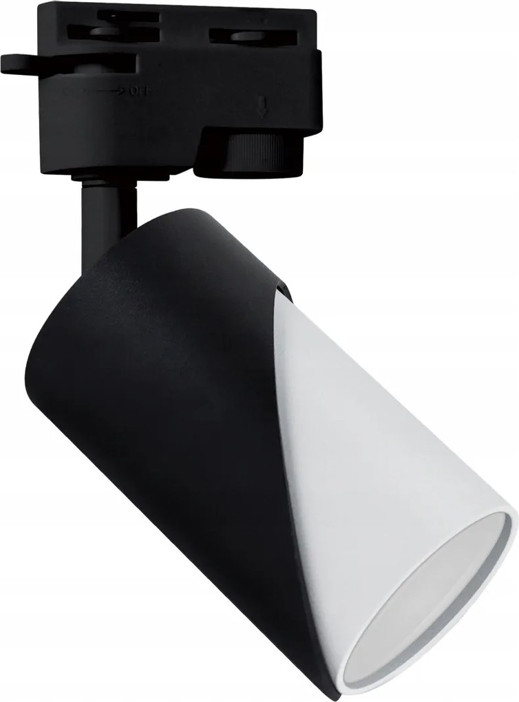 Spot lámpatest Zebra Tra GU10 sínhez, fekete/fehér