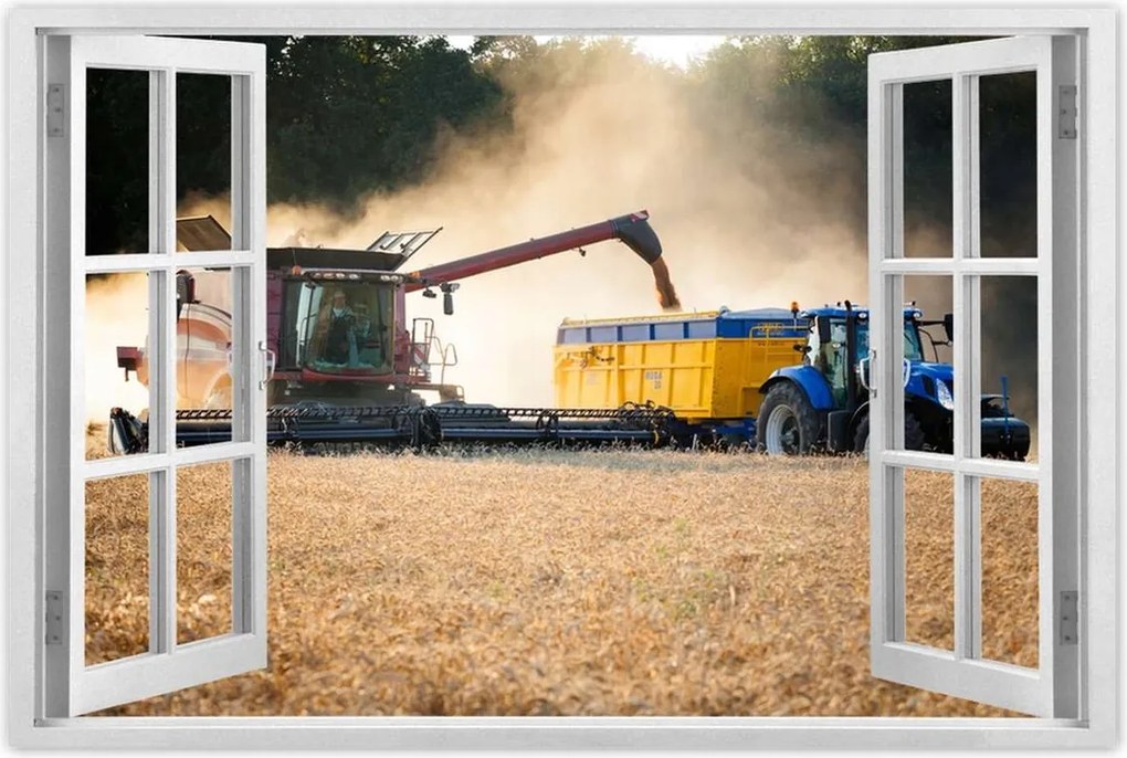 Poszterek 120x80 Aratás Kombájn Traktor