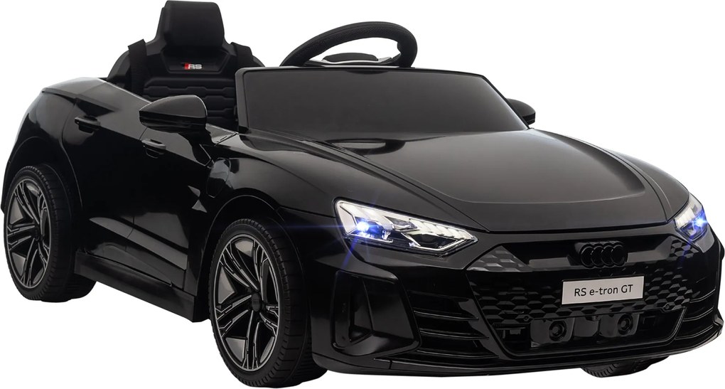 HOMCOM Gyerek Elektromos Autó, Távvezérléses Autó, AUDI RS e-tron GT Gyerek Jármű Biztonsági Övvel, Csengettyűvel, Zenével és Fényszórókkal, maximum 5
