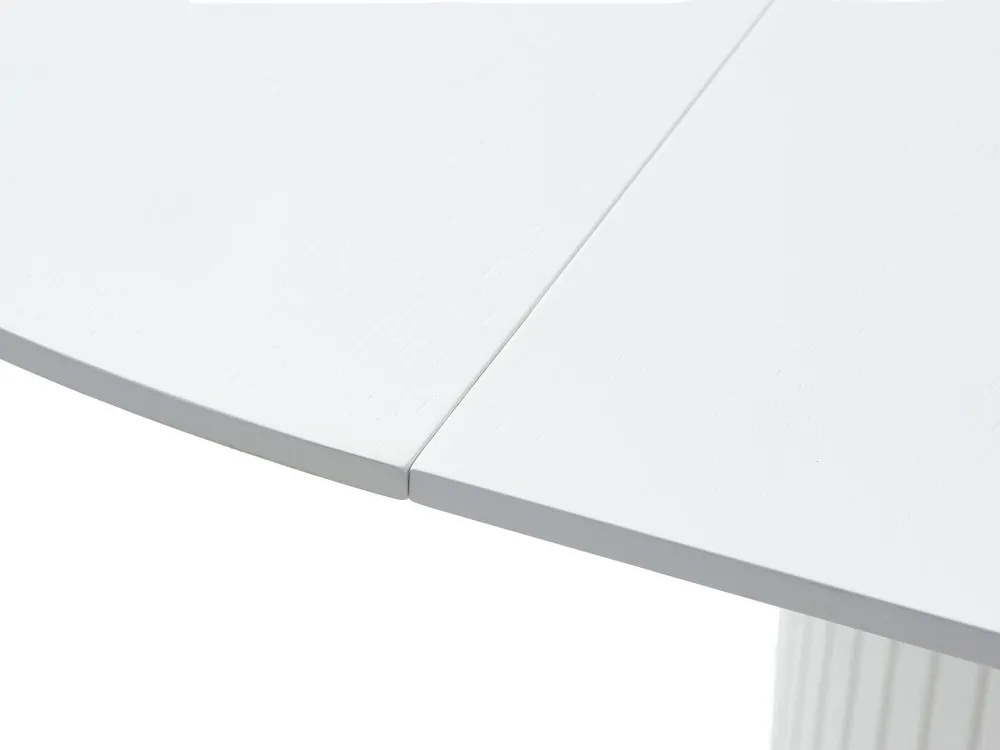 Kerek bővíthető étkezőasztal hosszabbító asztallappal ø 120 cm Nola – Unique Furniture