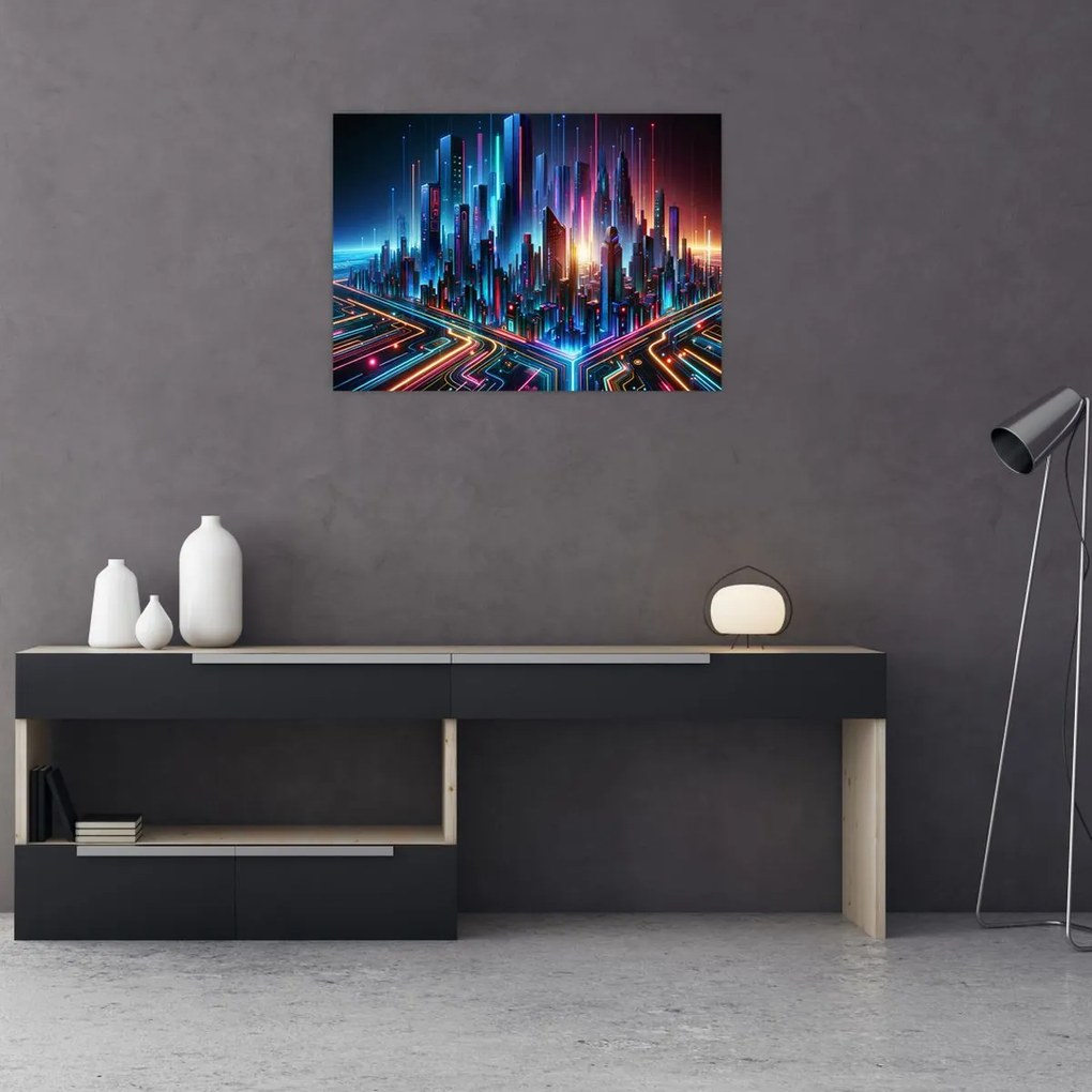 Kép - A jövő városa (70x50 cm)