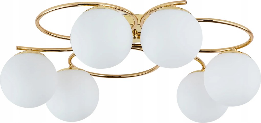 Függőlámpa Mennyezeti Csillár Gömbök arany Modern Led tej