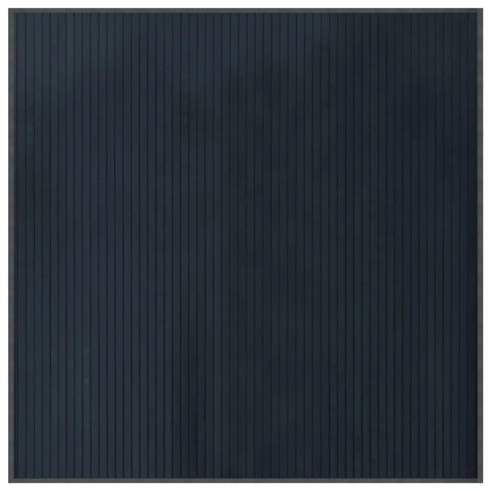 szürke bambusz négyzet alakú szőnyeg 100 x 100 cm