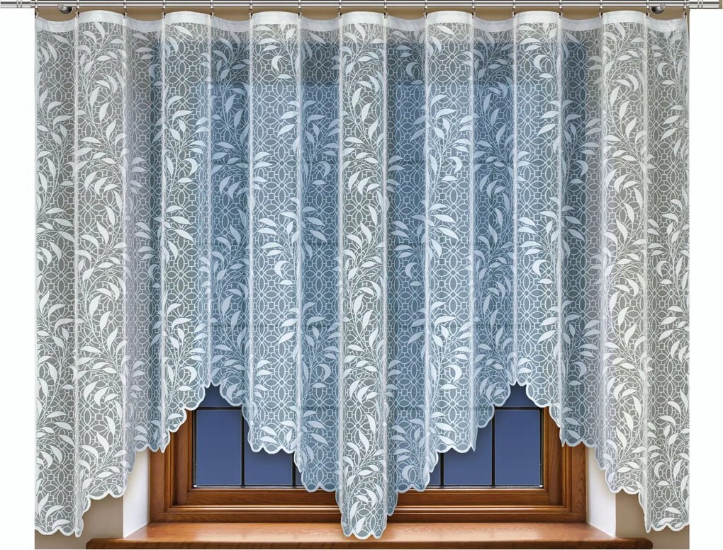 Mg Függöny 25060 jacquard hullám M-ka 300x140 szalaggal lengyel