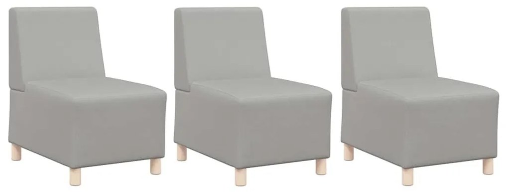 Karfa Nélküli Modularis Kanapé Egység 3 pcs Felhős szürke