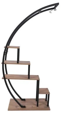 Virágállvány GARDEN 180x85 cm barna/fekete