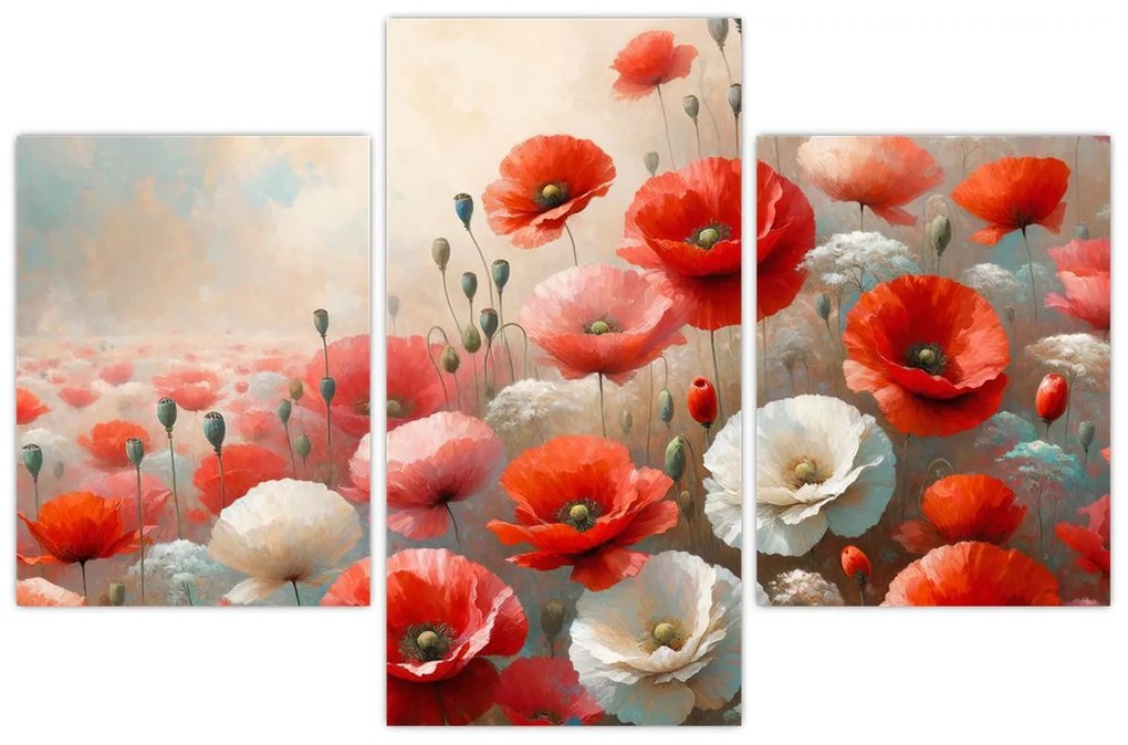 Kép - Pipacsok festménye (90x60 cm)