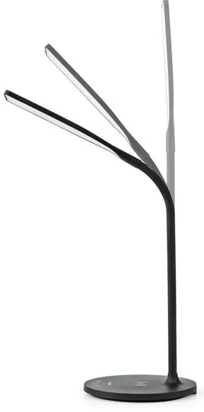 Nedis LTLGQ4M2BK - Dimmelhető lámpa vezeték nélküli töltéssel Qi LED/5,5W/230V 2700-6500K