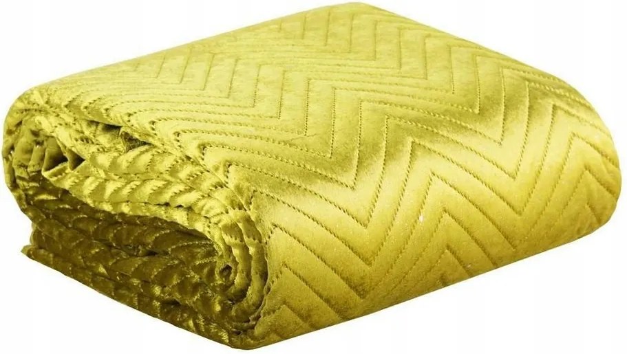 Ágytakaró 170x210 Elizia mustársárga