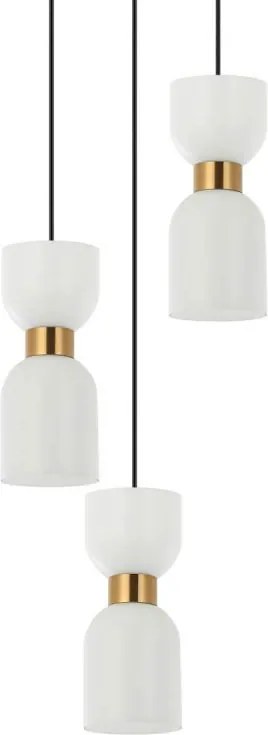 ITALUX PND-57602-3-BK-BRO MONZA Többágú Függesztett Lámpa E27 IP20
