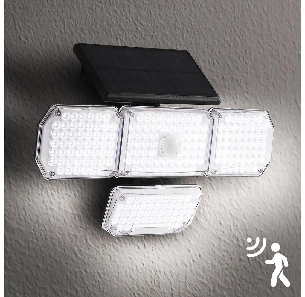 Brilagi Brilagi WALLIE LED/5W/5,5V IP65 napelemes fali lámpa érzékelővel BG0723