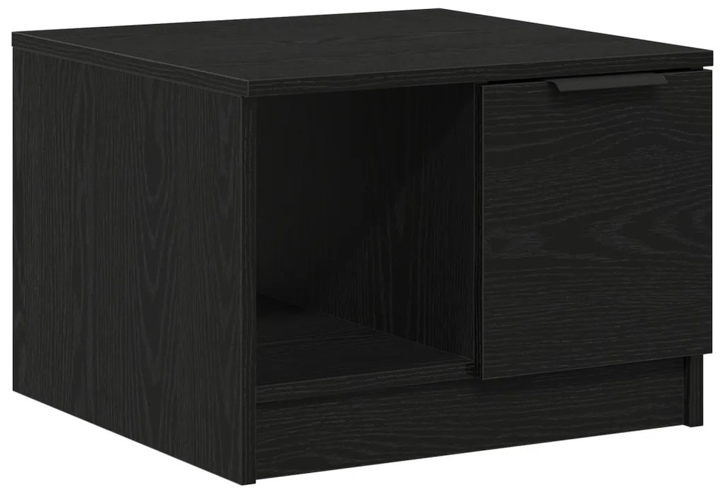 Kávézóasztal Fekete tölgy 50x50x36 cm Műszaki fa