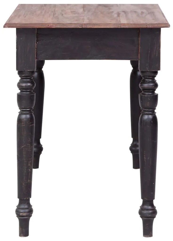 vidaXL tömör mahagóni fa íróasztal 3 fiókkal 117 x 57 x 75 cm