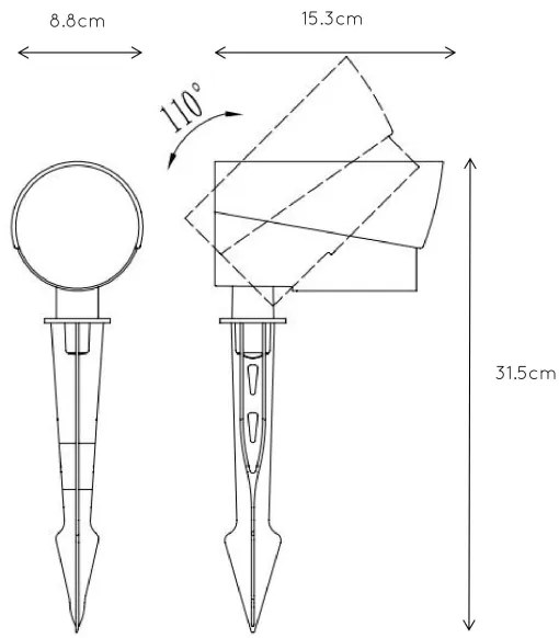 Lucide 27897/12/29 - LED Kültéri lámpa MANAL LED/13W/230V IP65