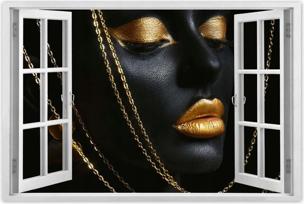 Poszter 60x40 Arannyal bevont fej