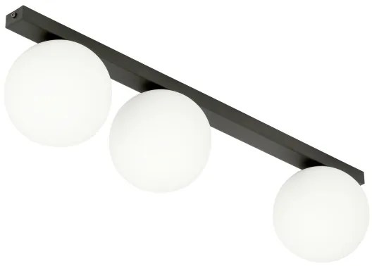 Mennyezeti lámpa FIT 3xE14/10W/230V fekete/fehér