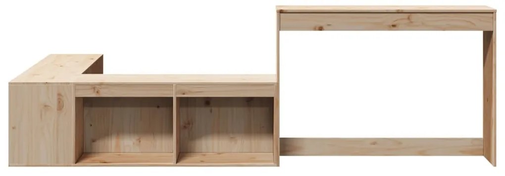 Tömör fenyőfa éjjeliszekrény íróasztallal 232 x 112 x 75 cm
