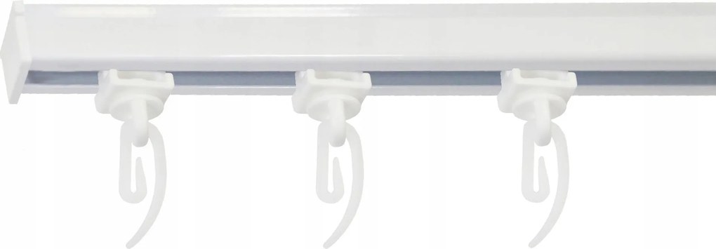 Mennyezeti függönykarnis szimpla Mennyezeti Sín Alumínium fehér béka 120 cm