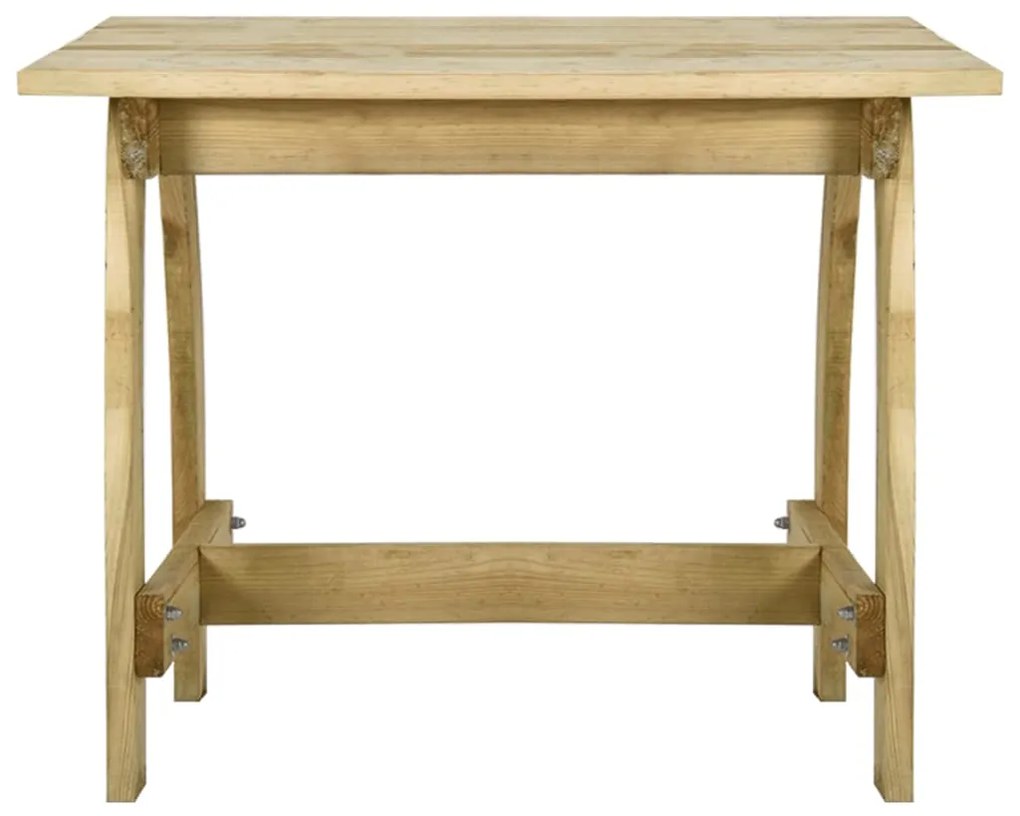 vidaXL impregnált fenyőfa kerti asztal 110 x 74 x 75 cm