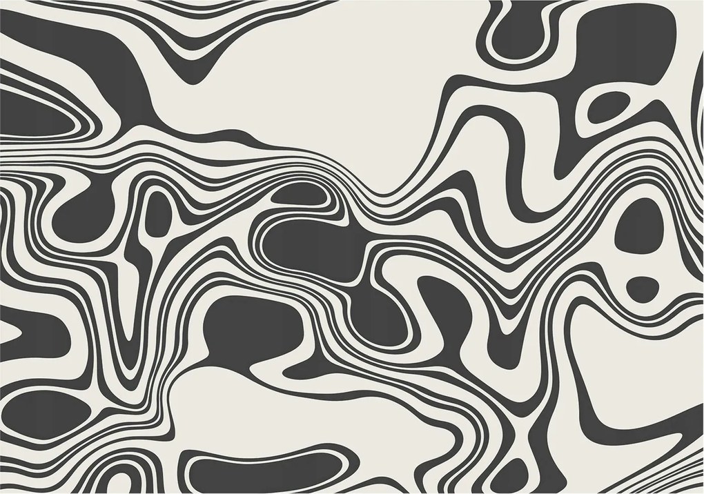 Tapéta Flizelin Falfestmény Prémium Dinamikus vonalak 208x146 Ragasztó