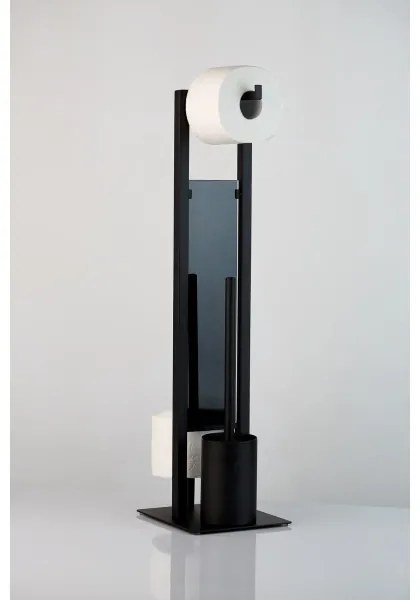 WENKO 23708100 - RIVALTA WC-kefe 18x70 cm fekete