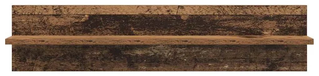 Falpolcok polcokkal 4 pcs Öreg fa 80 x 11,5 x 18 cm Faanyag