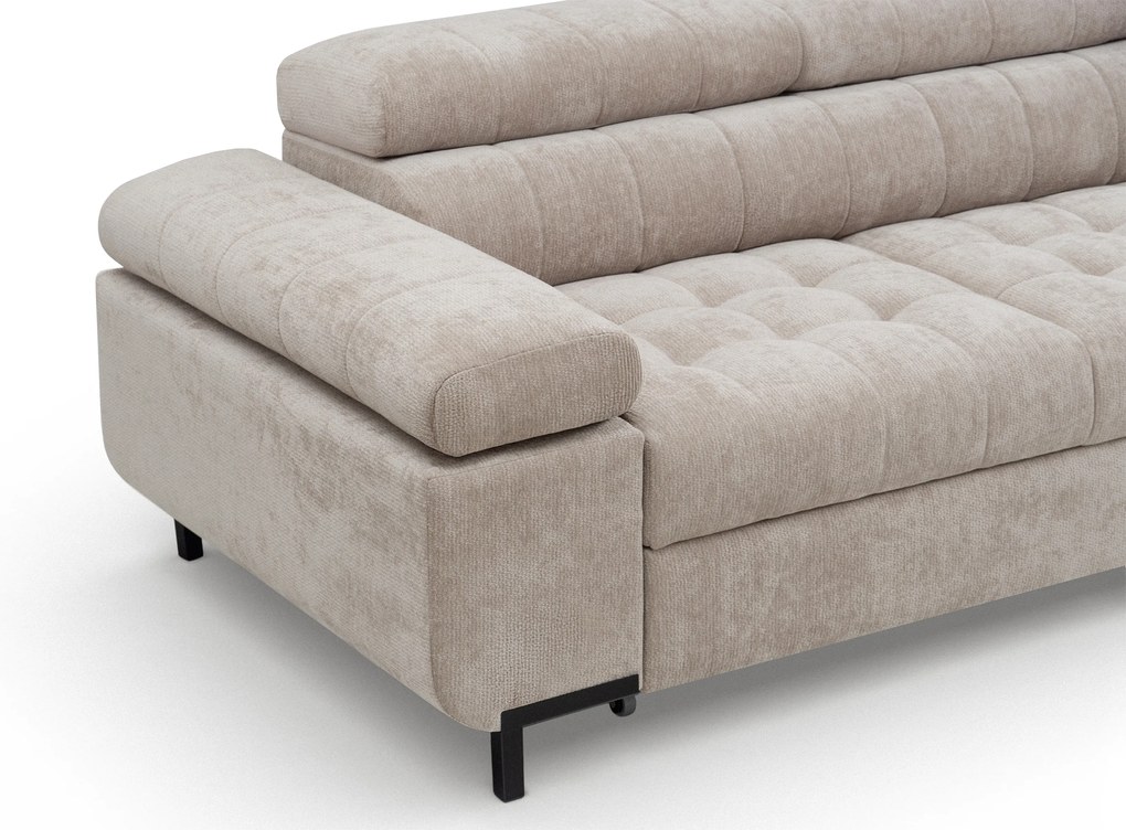 Tyrion háromszemélyes ágyazható kanapé - bézs zsenília Vibe 08