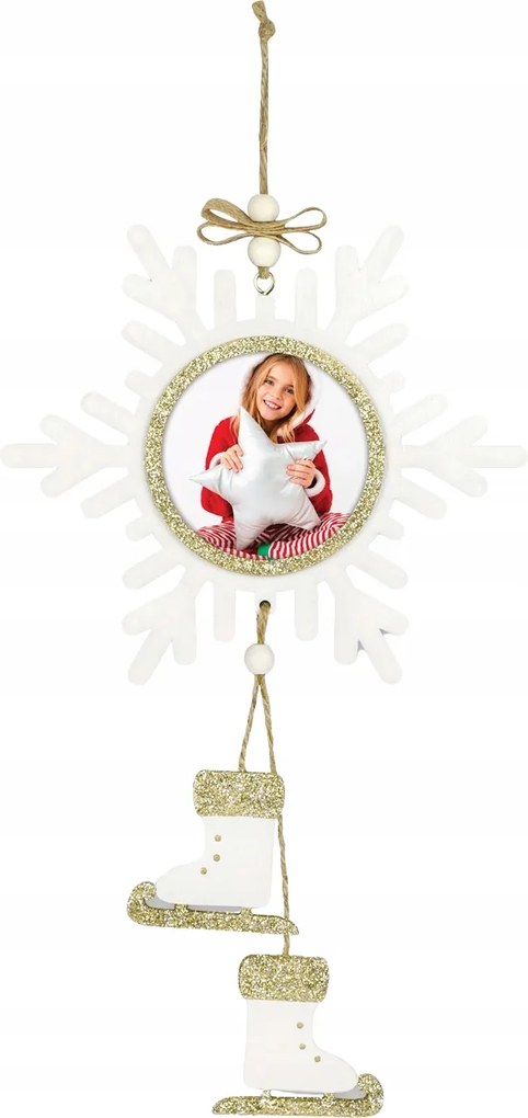 Karácsonyi dekoráció felakasztható karácsonyfára fotó 6,5x6,5