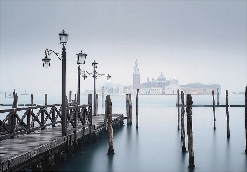 Fotótapéta Móló Város Természet Köd Hálószoba Nappali Tapéta Flizelina 350x250