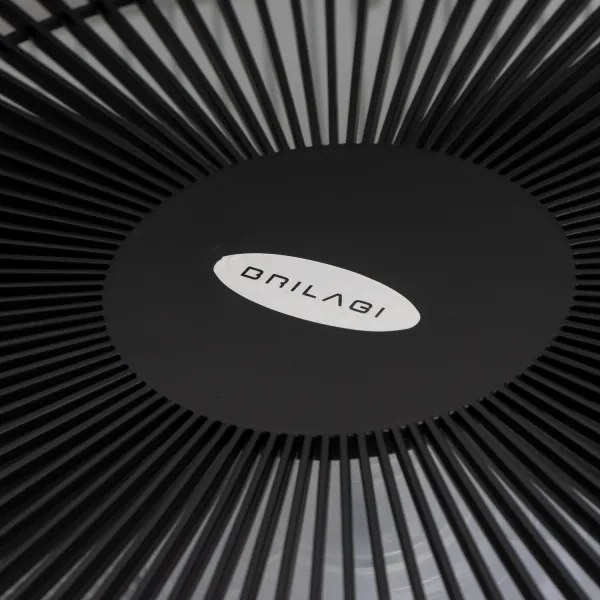 Brilagi - LED Dimmelhető lámpa ventilátorral AURA LED/38W/230V fekete + távirányító