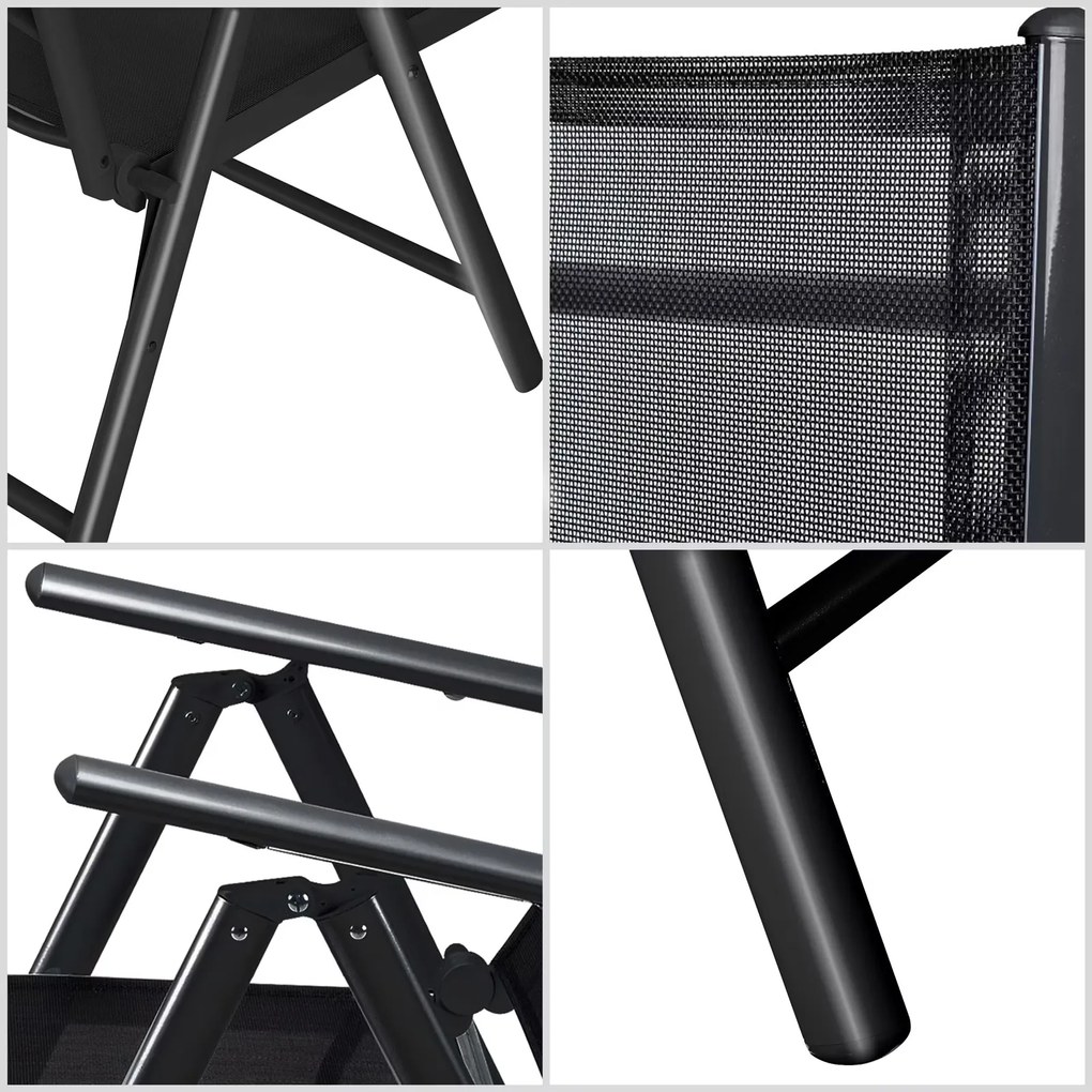 Deuba Alumínium kerti garnitúra Alu 1+4 - antracit