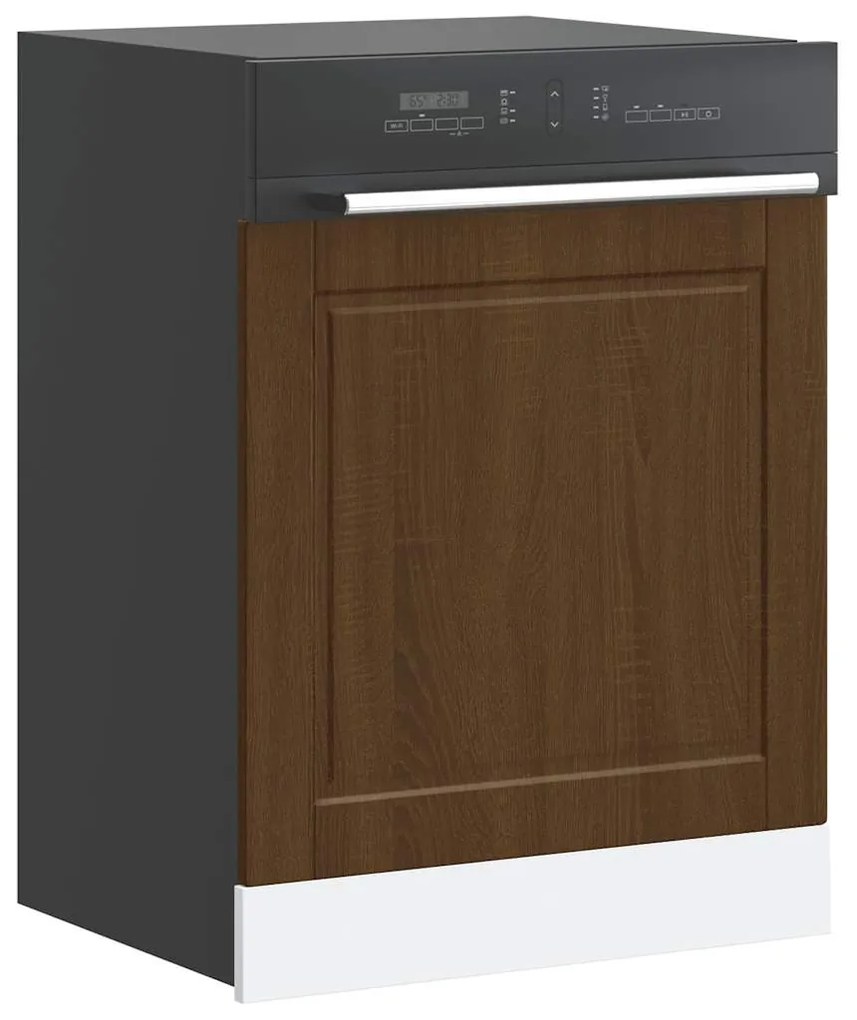 vidaXL mosogatógép panel Porto barna tölgy 60x1,5x67cm méretezett fa