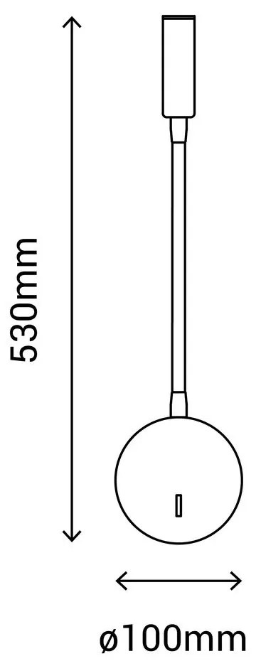 Leo fehér falilámpa, magasság 53 cm - SULION
