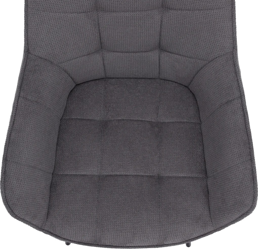 Design fotel, szürke/fekete, MARKEN