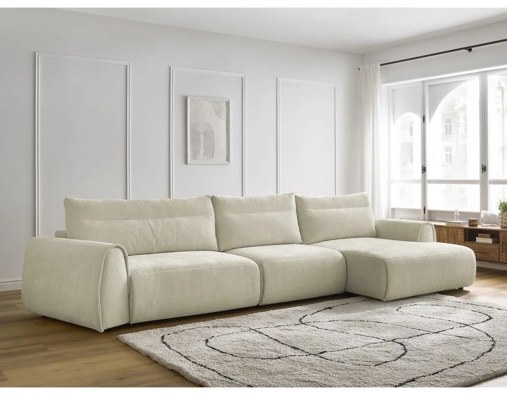 Bézs sarokkanapé Aden – Bobochic Paris