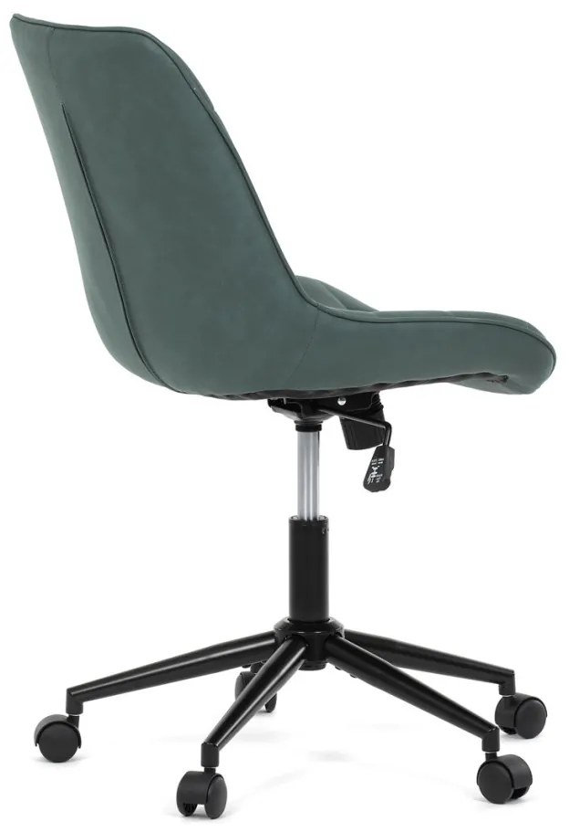 Scaun de birou pivotant verde elegant cu tapițerie din material textil. KA-V3120