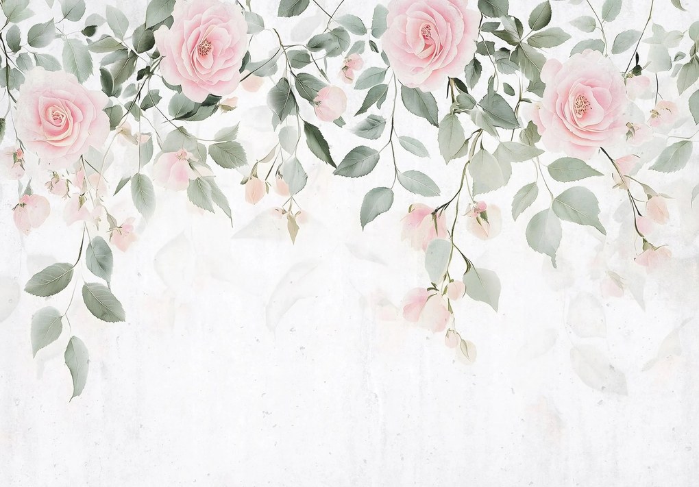 Fotótapéta Levelek a flizelinen virág Virágok fotótapéta falra Ragasztó