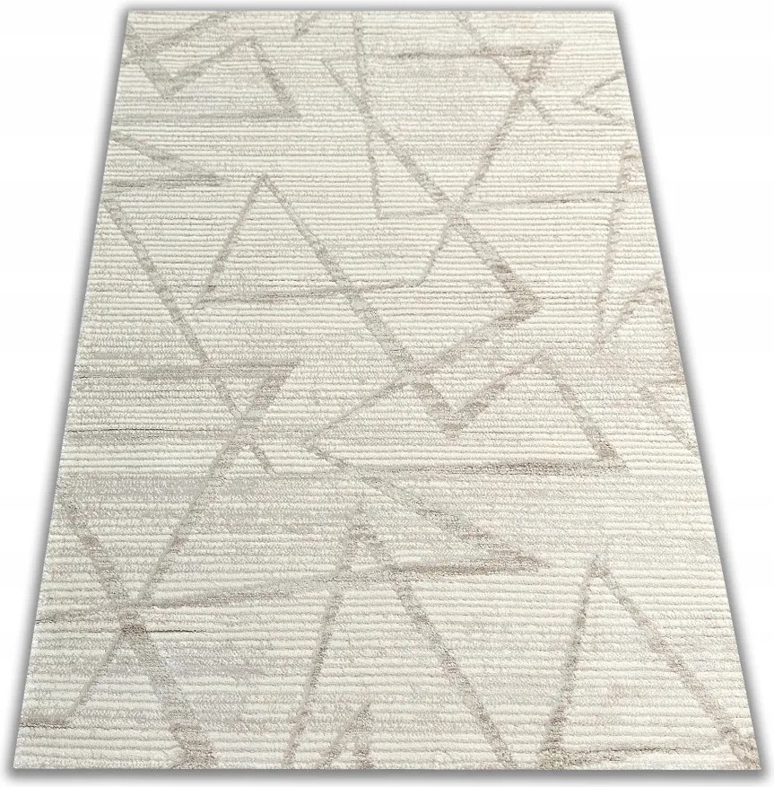 Elegáns Stílusos Krémszőnyeg 120x170 Puha Sűrű Nappaliba